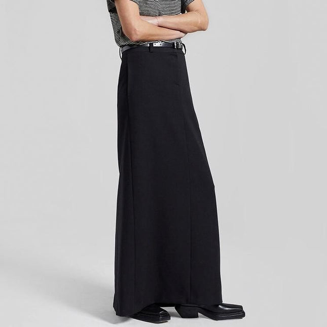 Jupe longue élégante taille haute avec fente pour femme