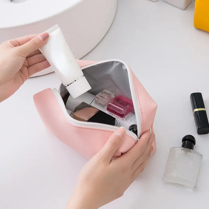 Bolsa de cosméticos impermeable de PU para mujer