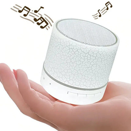 Compact Dazzling LED Bluetooth 4.1 Speaker: Wireless, HD Sound, Built-in Mic, and Portable - Wnkrs