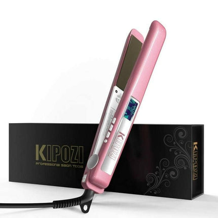 Professional Titanium Plate Flat Iron with LCD Digital Screen - Wnkrs