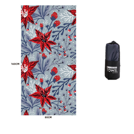 Printed Swim Microfiber Beach Towel - Wnkrs