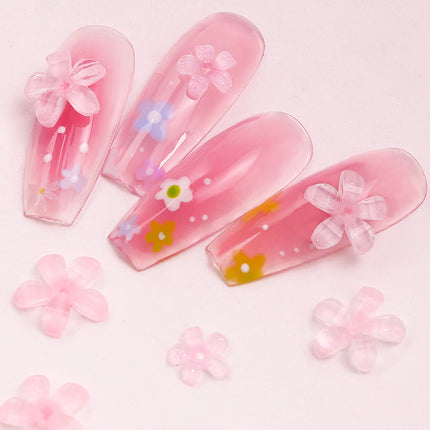 Charms pour nail art en forme de fleur 3D