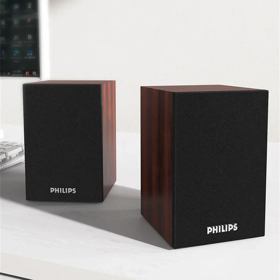 Bluetooth Computer Speaker with 360-Degree Surround Sound and Wooden Cabinet