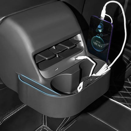 Tesla Model 3/Y Rear Seat Air Vent Cup Holder - Sleek Console Drink Organizer - Wnkrs