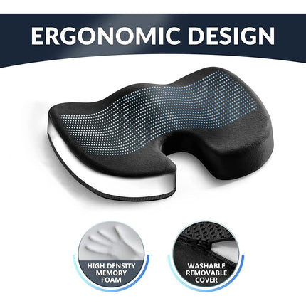 Coussin antidérapant pour coccyx en gel et mousse à mémoire de forme