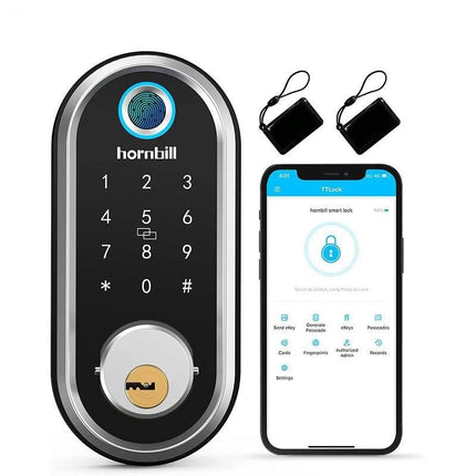 WiFi Enabled Smart Door Lock with Biometric Fingerprint, IC Card, and Remote Unlock - Wnkrs