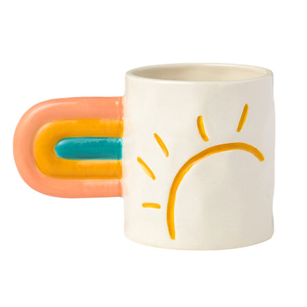 Rainbow Mug Trend Creative Ceramic Mug - Wnkrs