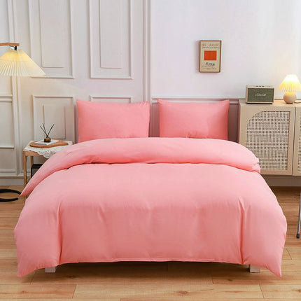 Pure Color Double-sided Four-piece Bedding Set - Wnkrs