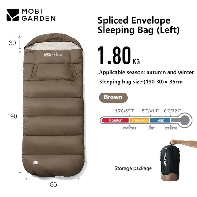 Saco de dormir ultraligero, cálido y portátil para acampar al aire libre