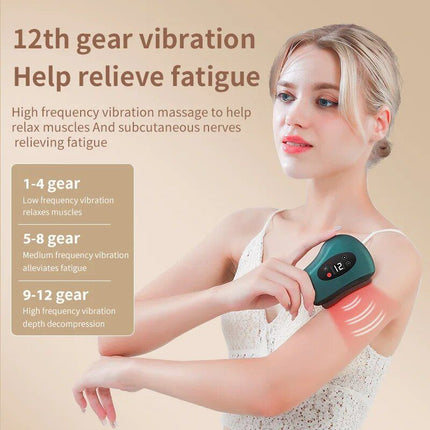 Electric Eye & Face Guasha Massager with Hot Compress & Vibration - Wnkrs