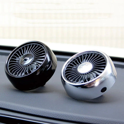 USB Car Vent Fan with 3 Speeds & Colorful LED Light - Wnkrs