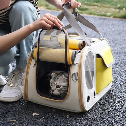 Bolsa de transporte plegable de lujo para perros y gatos pequeños