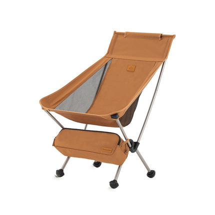 Silla de camping ultraligera plegable con respaldo alto