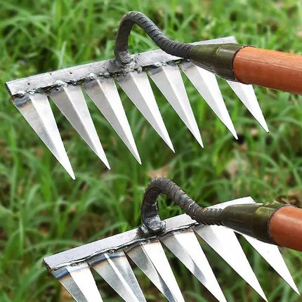 Heavy-Duty Steel Garden Rake - Wnkrs