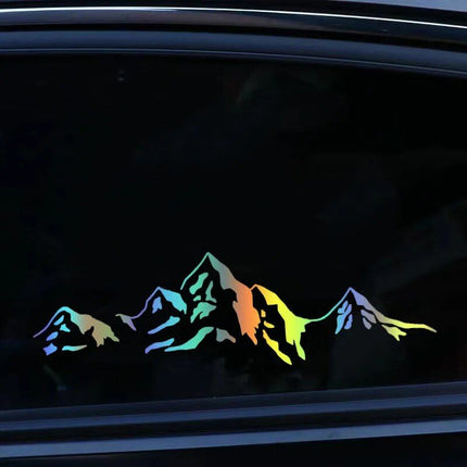 Waterproof Mountain Decal - Vinyl Car Sticker for Laptops and Auto Decor - Wnkrs