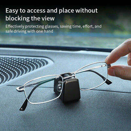 Luxury Leather & Zinc Alloy Car Glasses Holder - Wnkrs