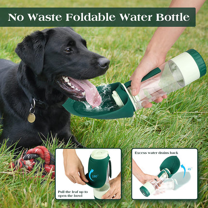 Botella de agua portátil para perros, contenedor de alimentos