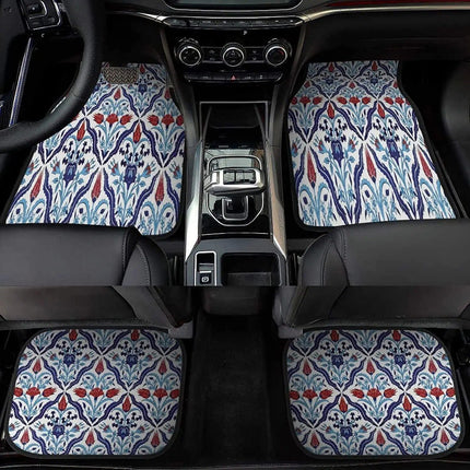 Vintage Persian-Turkish Patterned Car Floor Mats (4-Piece Set) - Wnkrs