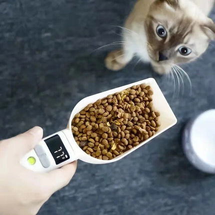 Multi-Function Digital Pet Feeding Spoon & Kitchen Scale – Precision 0.1g to 800g Measurement - Wnkrs