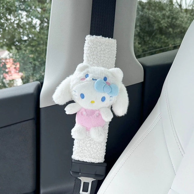 Cute Cartoon Dog Car Seat Belt Shoulder Protector - Wnkrs