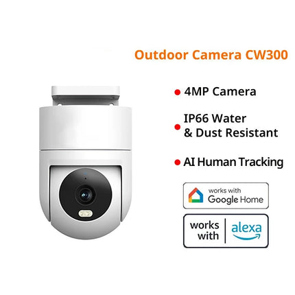 Outdoor 4MP Smart Security Camera with AI Human Tracking