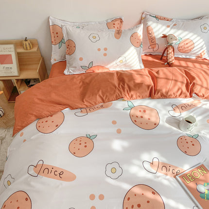 Four Piece Set Of Cute Cartoon Bed Sheets - Wnkrs