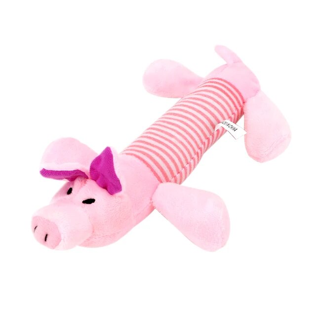 Juguete de peluche chirriante y duradero para perros, para limpiar los dientes y jugar