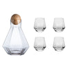 5 piezas transparentes