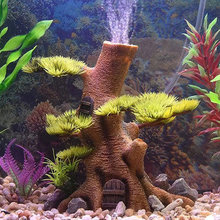 Décoration d'aquarium en forme de tronc d'arbre réaliste