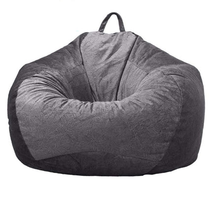 Lazy Sofa Bean Bag Cloth Cover Tatami Short Velvet No Filler Home Toy Storage - Wnkrs