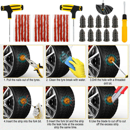 20Pcs Universal Rubber Jack Pad with Tire Repair Kit for Tesla Models - Wnkrs