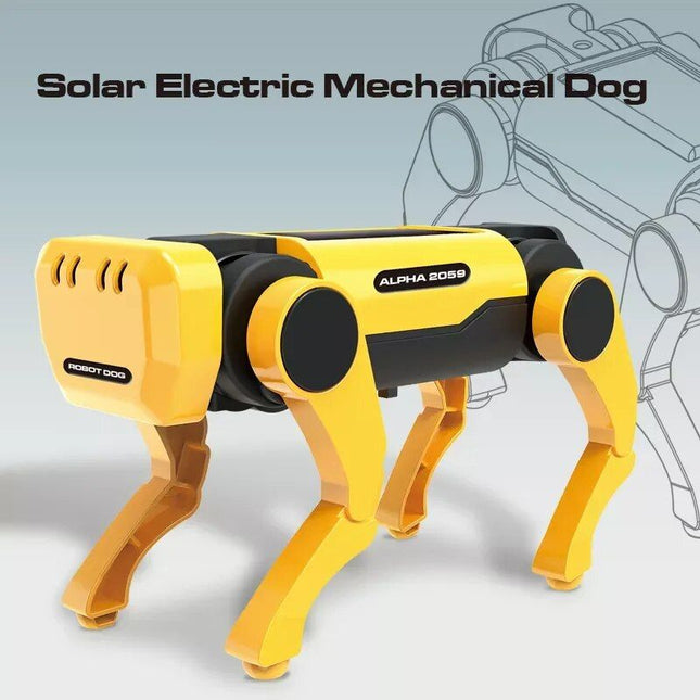 Eco-Friendly Solar-Powered DIY Mechanical Dog Robot Kit - Wnkrs