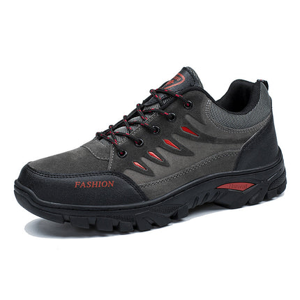 Men's Hiking Work Shoes Casual Breathable Lace-up Sneakers Outdoor Running Sports Shoes - Wnkrs