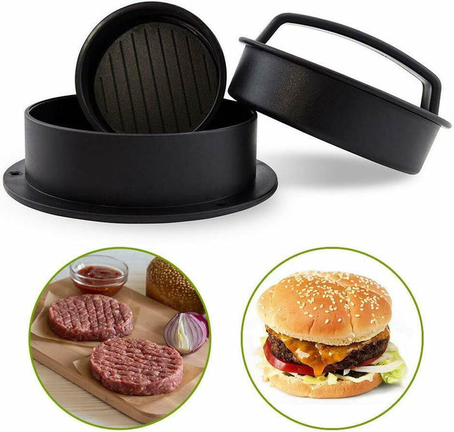 Burger Press Stuffed Patty Maker Mold Slider EASY Homemade Hamburger Making Tool - Wnkrs