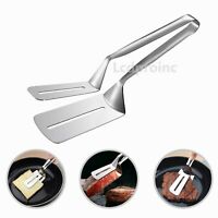 Stainless Steel Steak Clamp Food Bread Meat BBQ Clip Tongs Kitchen Cooking Tool - Wnkrs