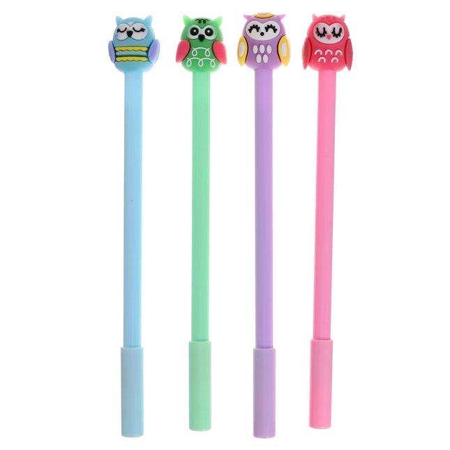 24 Pcs Animal Cute Owl Gel Ink Pens - Wnkrs