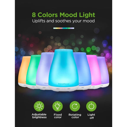 Mini Ultrasonic Aroma Diffuser & Essential Oil Air Purifier