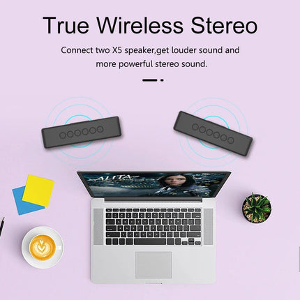 30W High-Power Portable Bluetooth 5.0 Speaker: Waterproof, Super Bass, TWS Stereo, USB-C, Long Battery Life - Wnkrs