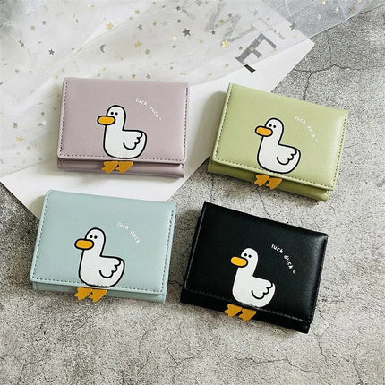 Charming Duck-Themed Mini Women's Wallet - Wnkrs