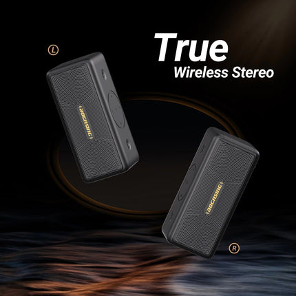 Portable Bluetooth 5.3 Speaker: 40W 360° Stereo Sound, IPX7 Waterproof with 30H Playtime & USB Connectivity - Wnkrs