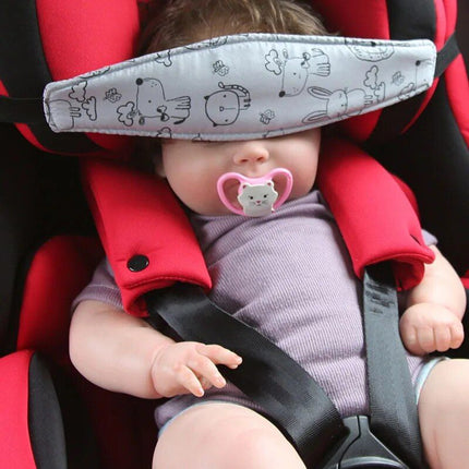 Baby Head Support Band for Car Seats and Strollers - Adjustable Safety Sleep Nap Holder Belt - Wnkrs