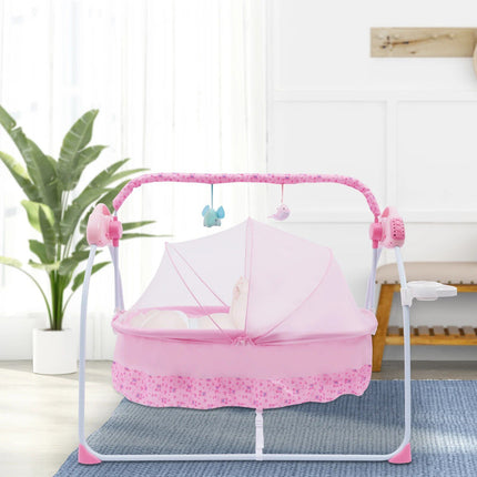 Electric Baby Cradle with Bluetooth, Music & Bouncer - Wnkrs