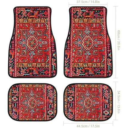 Persian Rug-Style Car Floor Mats - A Set of 4 - Wnkrs