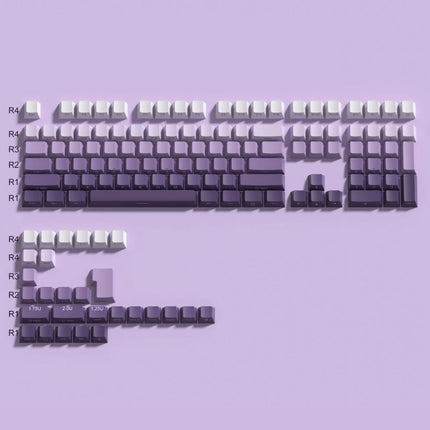 Ensemble de touches PBT dégradées violettes pour commutateurs Cherry MX