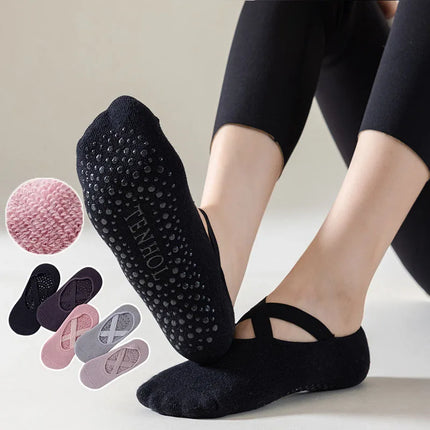 Chaussettes de yoga antidérapantes