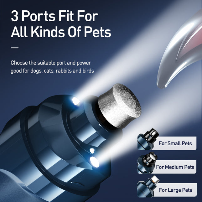 Amoladora de uñas eléctrica recargable para perros
