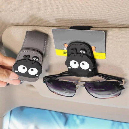 Universal Cartoon Car Visor Sunglasses Case & Clip - Wnkrs