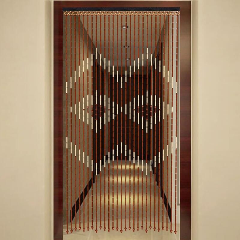 Eco-Friendly Bamboo & Wood Beaded Curtain for Doorways