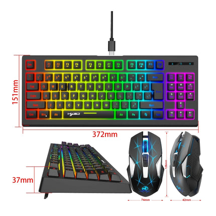 Ensemble clavier et souris de jeu sans fil à 87 touches