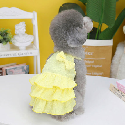 Vestido de princesa para perro de primavera